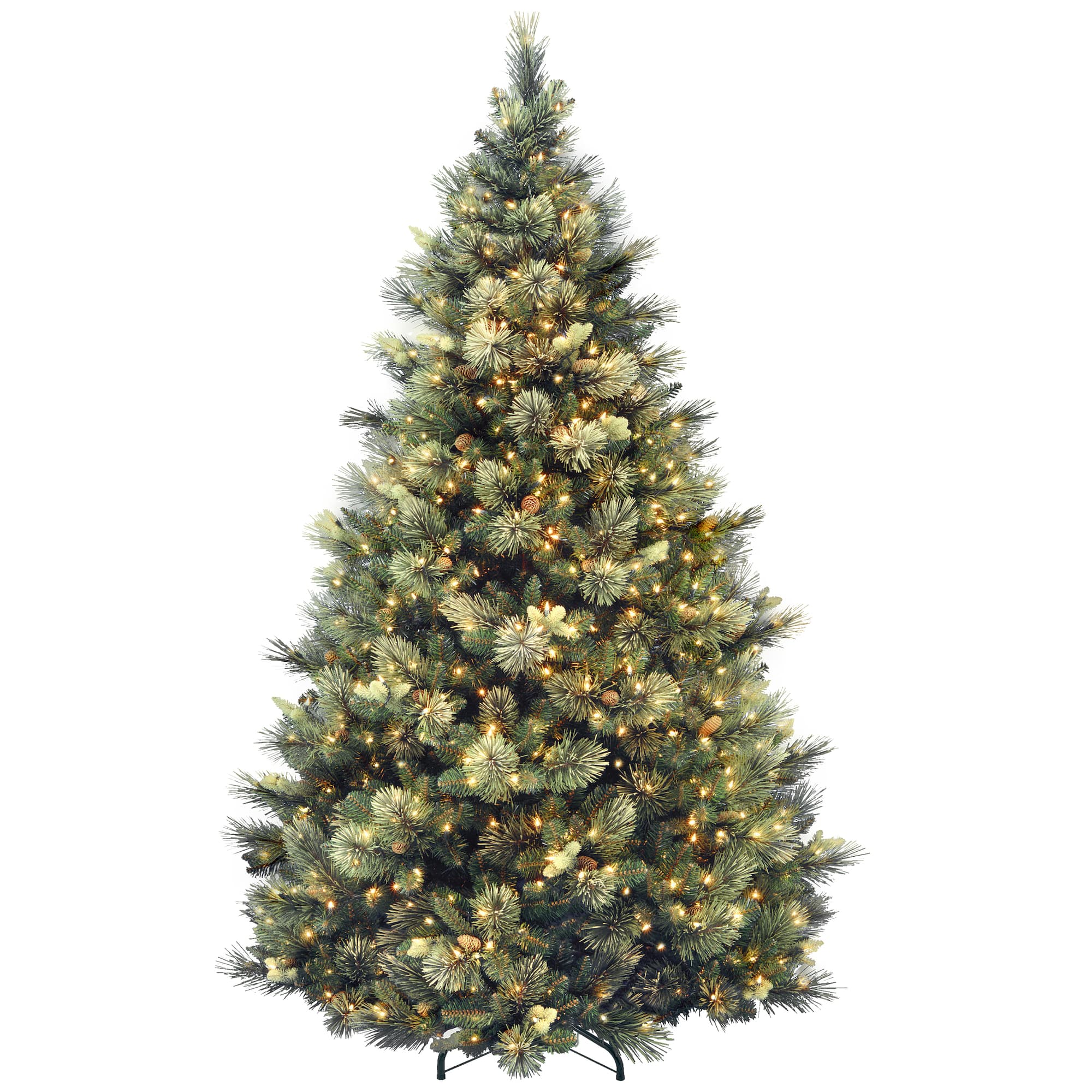 7.5ft. Pre-Lit Carolina Pine Artificial Christmas Tree, Clear Lights